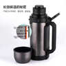 乐扣乐扣（LOCK&LOCK）保温壶户外旅行家庭保温套装黑色(手提广口壶1.8L+保温杯200ml) 实拍图