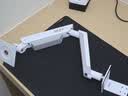 微星（MSI）MSI微星MSI 显示器支架 电脑支架显示器桌面旋转升降机械臂显示器支架臂SP300W（典雅白） 实拍图