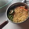 特厚不锈钢平底锅奶锅电磁炉通用不粘锅辅食锅汤锅煮锅蒸锅汤锅 胡桃木锅17cm 实拍图