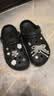 卡骆驰（CROCS）贝雅洞洞鞋男鞋女鞋轻便耐磨一脚蹬拖鞋休闲鞋百搭花园鞋|10126 黑色-001(含智必星) 39 (240mm) 实拍图