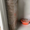 沉弗热饮一次性咖啡杯带盖加厚双层牛皮纸杯防烫杯子奶茶杯一次性纸杯 双层牛皮纸杯500ml 不带盖  50只 实拍图