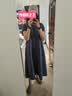 MUJI 女式 汉麻 棉 短袖连衣裙 女装裙子长裙 26年夏季 BC2Q4C6S 深灰色 M (160/84A) 实拍图