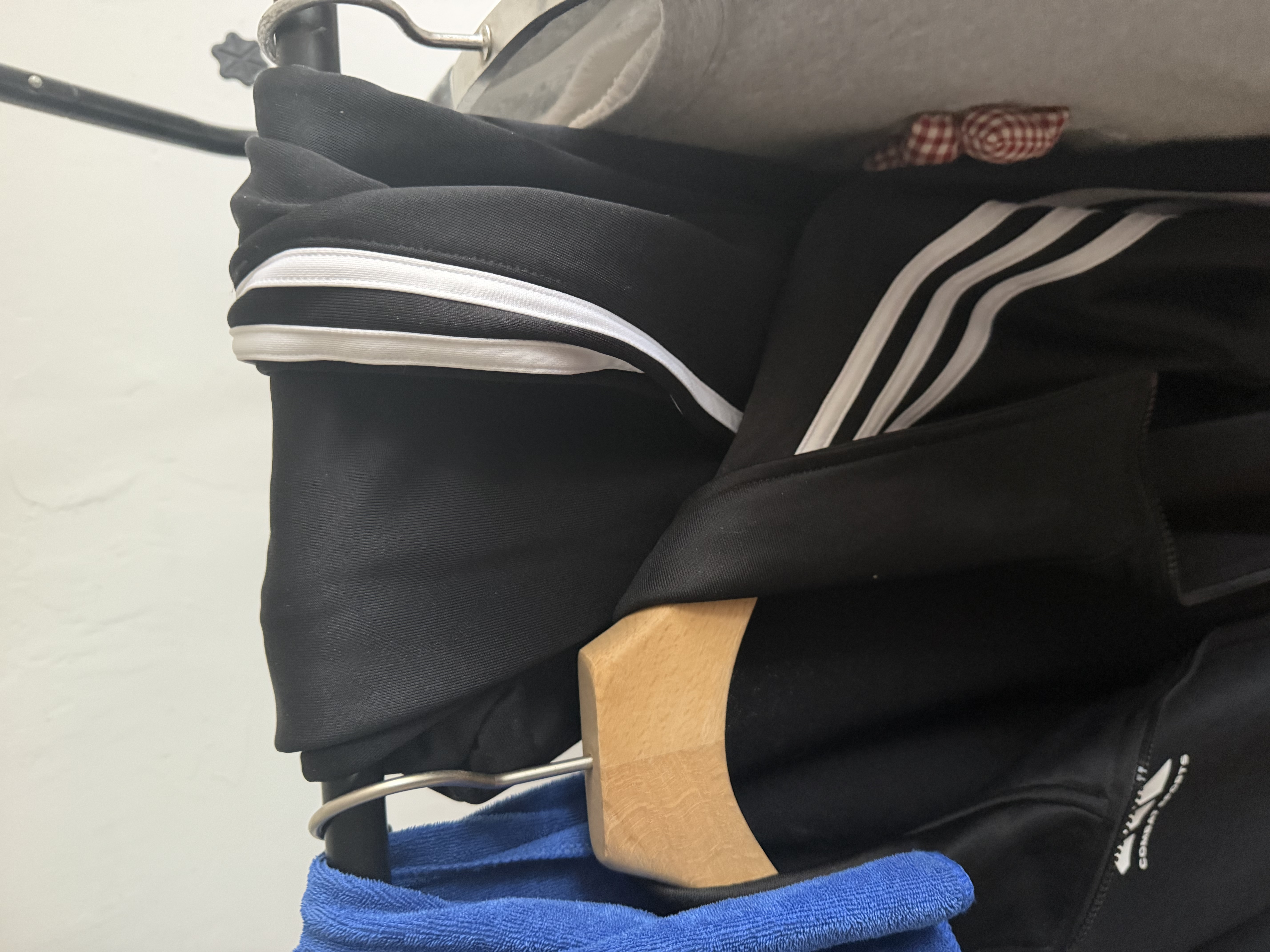 阿迪达斯（adidas）运动套装男春季跑步运动套装防风夹克收腿裤两件套 黑白 2XL 实拍图