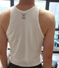 三枪背心男7A原纱抗菌100%棉高弹罗纹健身运动打底男士无袖t恤2件装 实拍图