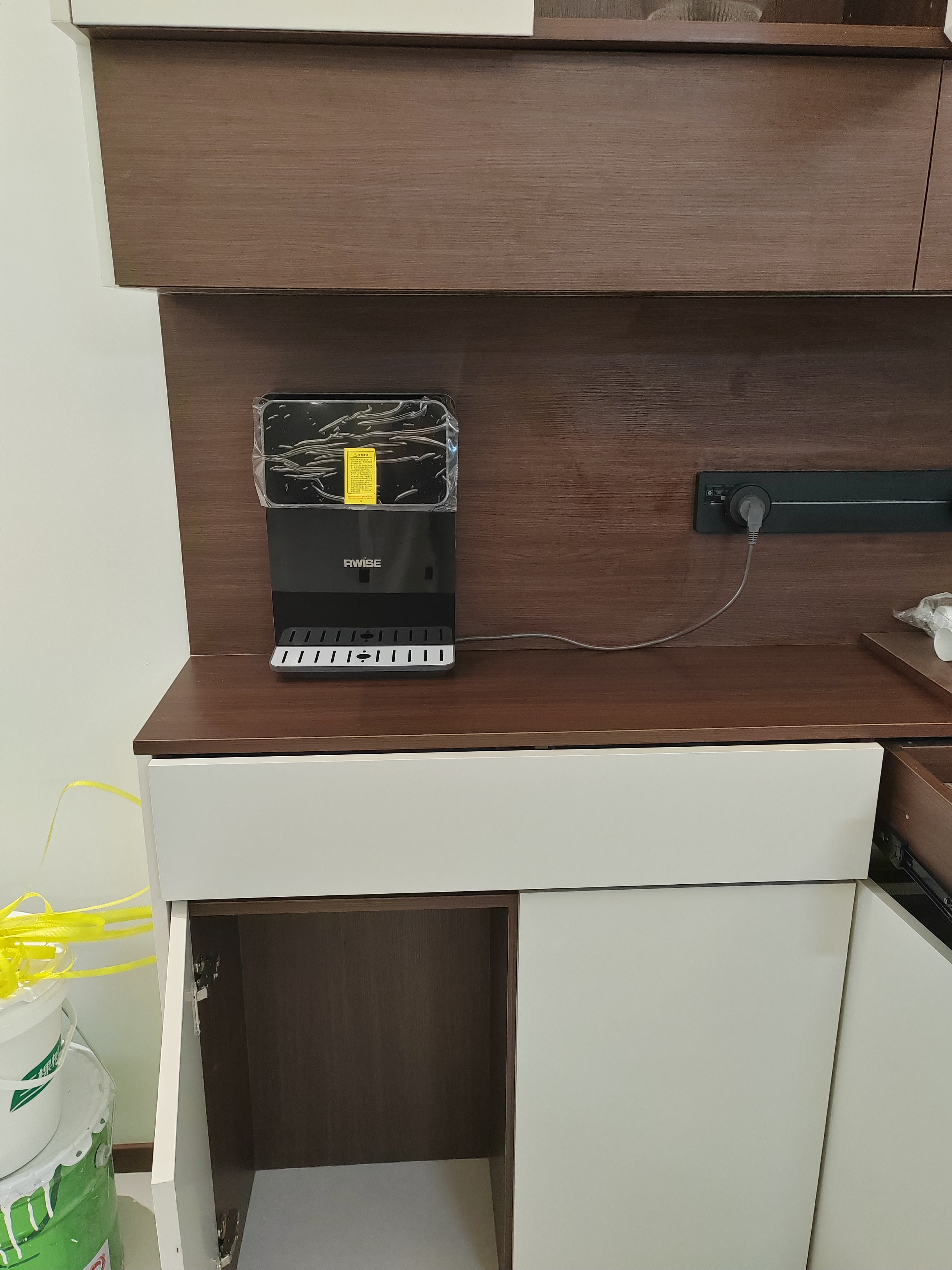 瑞森壁挂式管线机即热加热直饮机制冷制热一体机饮水机茶吧机自吸式可接桶装水家用净水器伴侣餐边柜 温热款-【星钻黑】指导安装 实拍图