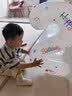 仕彩 白色印花数字气球装饰品儿童生日派对场景布置户外手持拍照道具2 实拍图