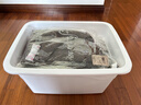 佳帮手收纳箱衣服整理箱储物箱玩具衣物收纳盒塑料箱书箱搬家箱子带轮 【包邮】白大号【44*33*25cm】基础款 实拍图