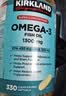 科克兰加拿大 Kirkland Signature 可兰深海鱼油Omega-3 330粒*2瓶 实拍图