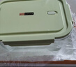 欣美雅（xinmeiya）带盖玻璃保鲜盒冰箱专用大容量食物收纳盒泡菜罐子透明大号密封盒 抹茶绿超大款【两只】2600ml 实拍图