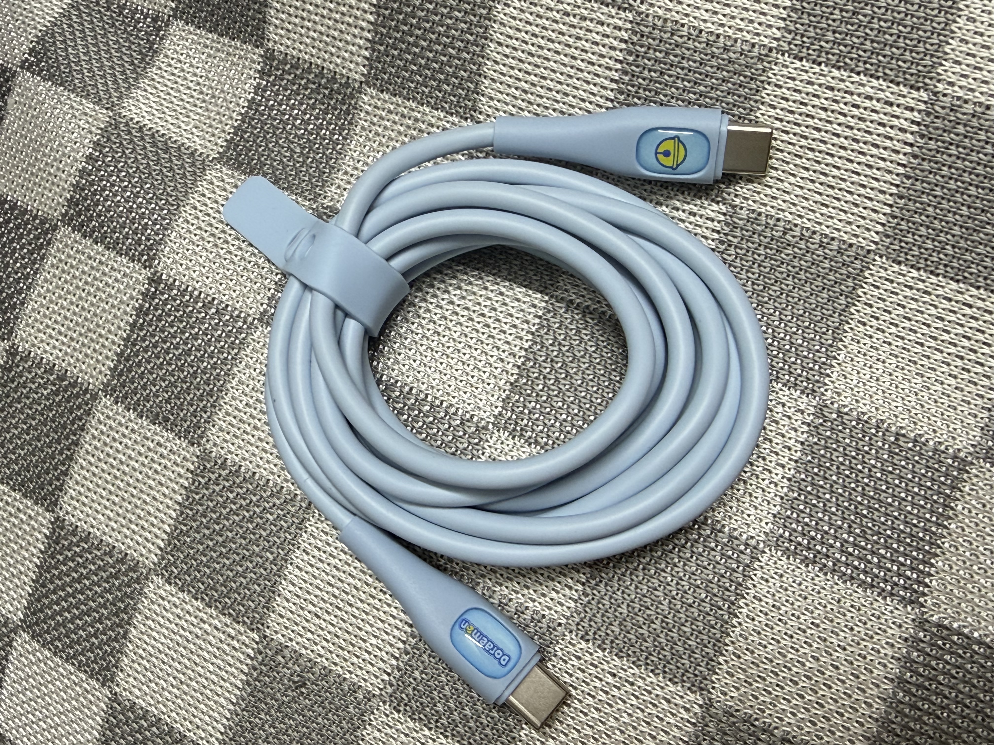 ROCK哆啦A梦数据线苹果充电线Type-c双头快充PD60W亲肤硅胶适用iPhone18Promax/17/16荣耀安卓车载2米 实拍图
