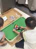 木丸子六合一儿童台球桌小型玩具家用迷你6-10岁男女孩子生日儿童节礼物 加大款B：桌球+飞行棋+斗兽棋+冰球+弹弾棋+保龄球 送孩子同学6合1玩具新年生日礼物 实拍图