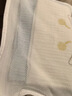 全棉时代宝宝护肚围纯棉婴儿透气肚兜新生儿防着凉儿童护肚神器 白色+微光蓝 实拍图