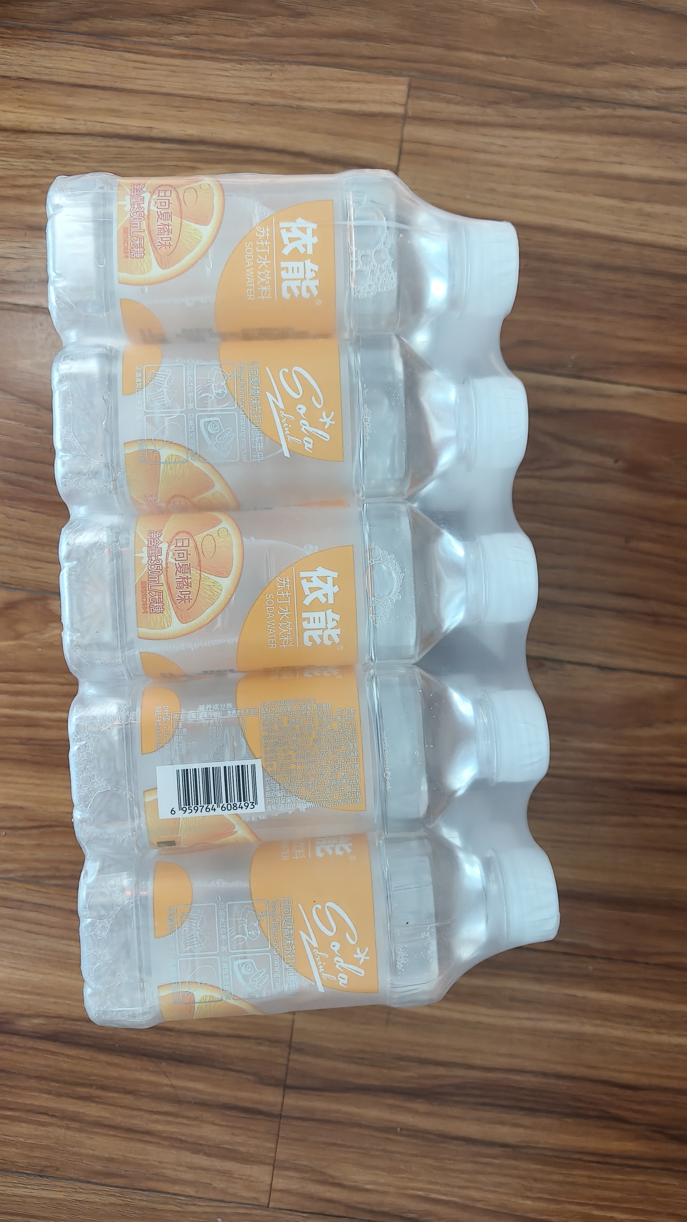 依能 日向夏橘味 无汽弱碱 苏打水饮料 350ml*15瓶塑膜装饮用水 实拍图