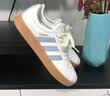 adidas「T头鞋」VL COURT 2.0复古休闲板鞋德训鞋阿迪达斯轻运动   汉玉白/蓝色/金色 (推荐女生买小半码)   37 实拍图