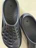 迪卡侬（DECATHLON）游泳男士凉鞋沙滩拖鞋洞洞鞋外穿NABD2028001深蓝色网格款43码 实拍图