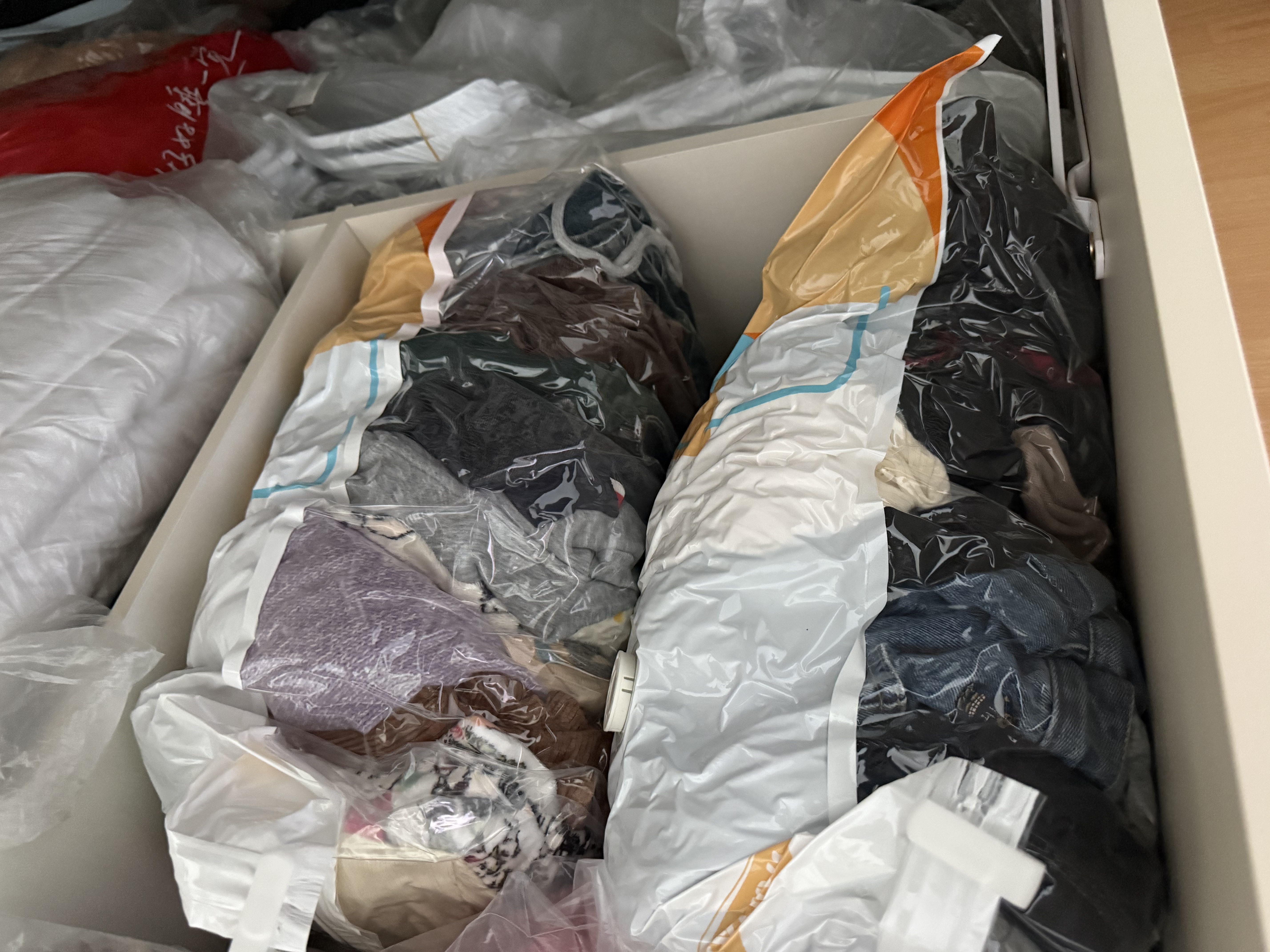太力真空压缩袋收纳袋被子衣物羽绒服搬家打包立体分装袋免抽气14件套 实拍图