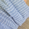 MUJI 女式 汉麻水洗衬衫领长袖衬衫女士女装衬衣外套内搭上衣女款春夏 萨克森蓝条纹 M （160/84A ） 实拍图