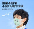袋鼠医生儿童口罩3d立体3-6岁薄款透气防尘粉独立包装一只一袋30只/盒 实拍图
