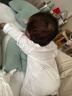 贝瑞加（Babyprints）婴儿连体衣2件装新生儿纯棉内衣长袖四季爬服宝宝哈衣薄款 白黄59 实拍图