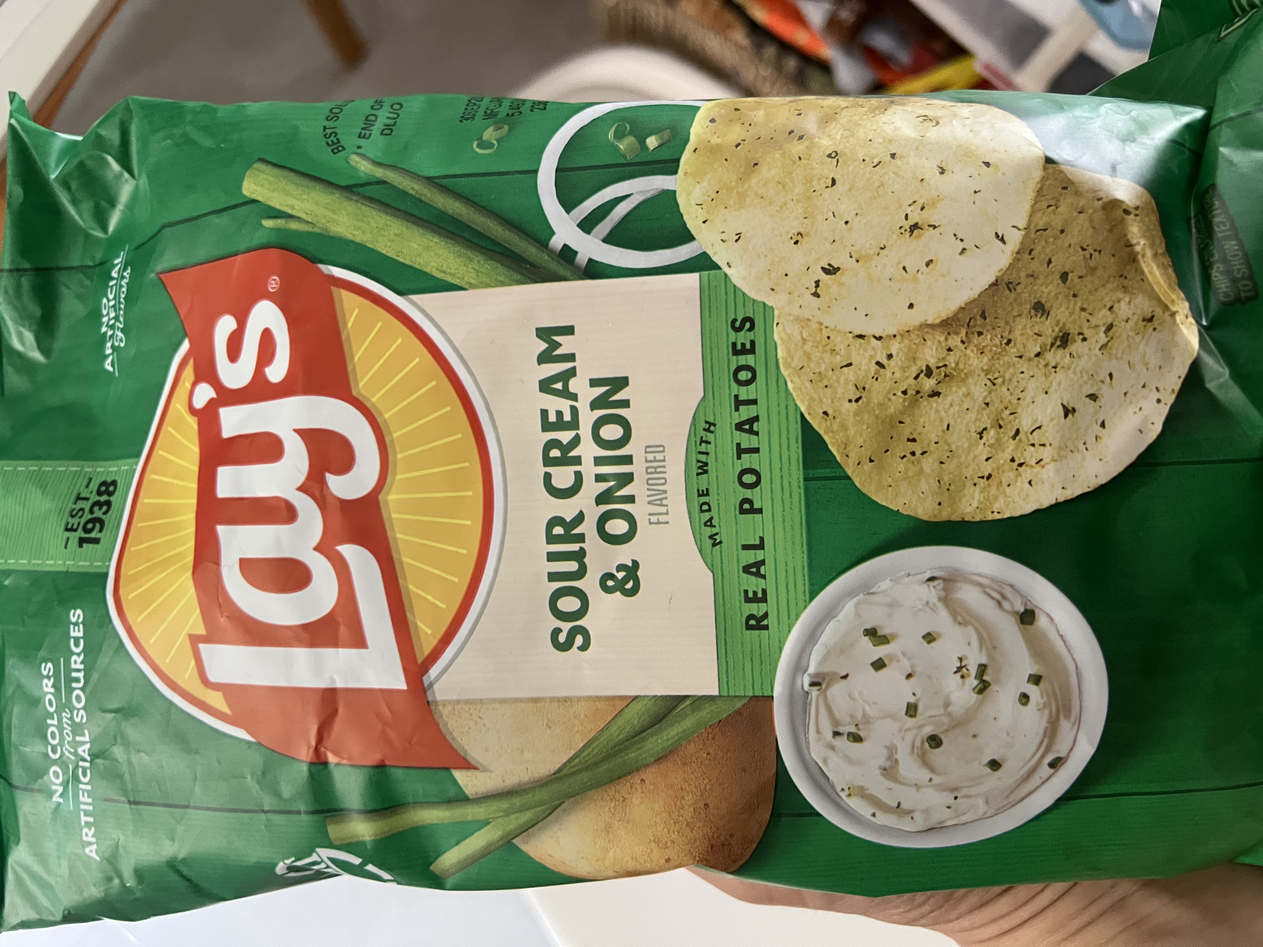 乐事（Lay's）薯片酸奶油洋葱味184.2g美国进口 休闲零食膨化食品 实拍图