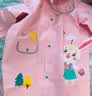 lemonkid儿童雨衣男童女宝宝雨披小学生雨具 蒂娜彩虹星星兔连体 L 实拍图