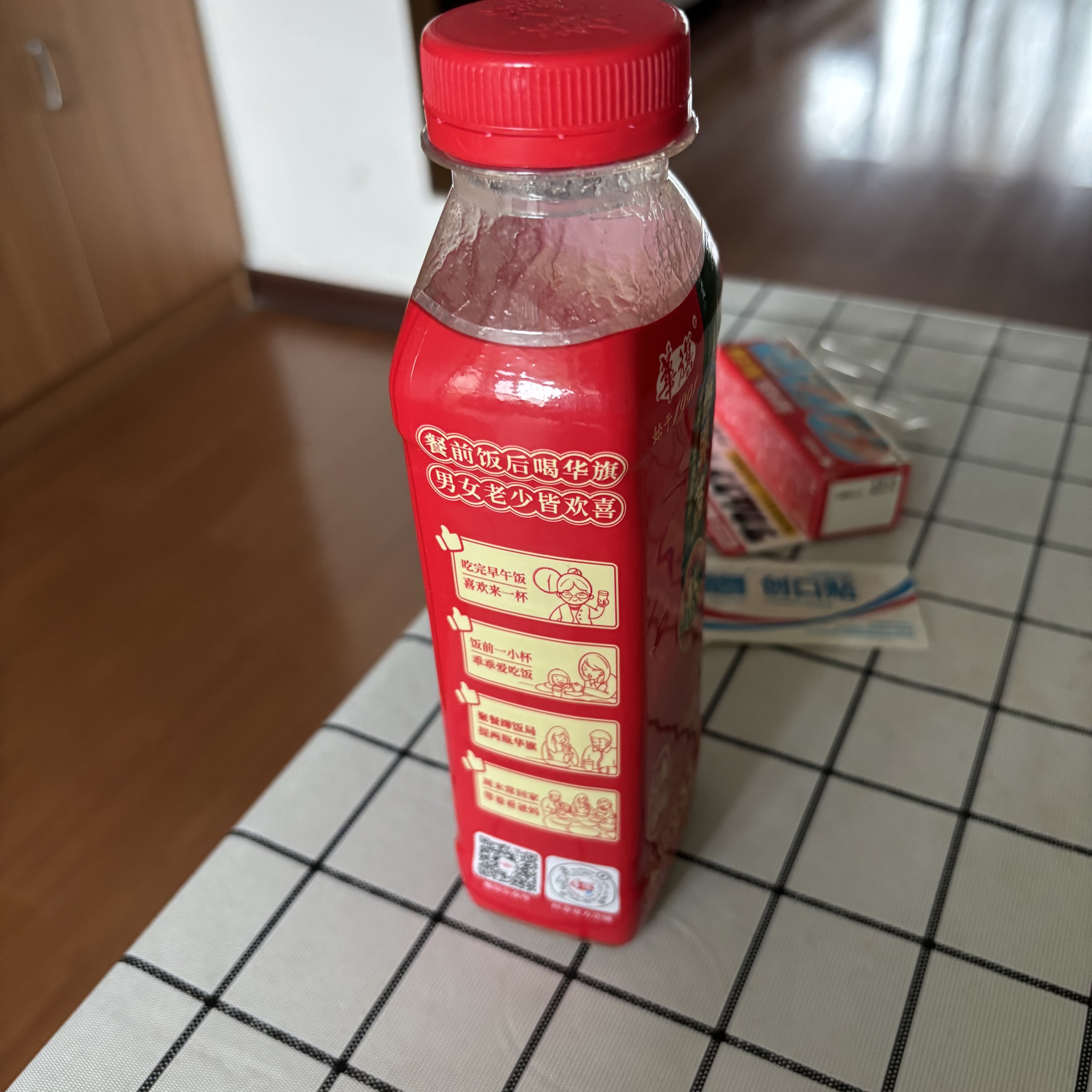 华旗山楂果茶山楂果汁果肉饮料华旗经典原味系列400mL*12瓶酸甜可口 实拍图