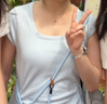 森马（Semir）连衣裙女夏季U领纯色褶皱短袖短裙2026简约风设计感109326114005 实拍图