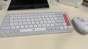 罗技（Logitech）POP ICON KEYS无线蓝牙键盘 AI轻音薄膜电脑办公键盘鼠标套装mac ipad键鼠套装泡泡键盘自定义85键 POP ICON COMBO 白色 实拍图