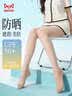 猫人【防晒美肤】女士丝袜女性感防勾丝连裤袜肉色薄打底光腿神器2双 晒单实拍图