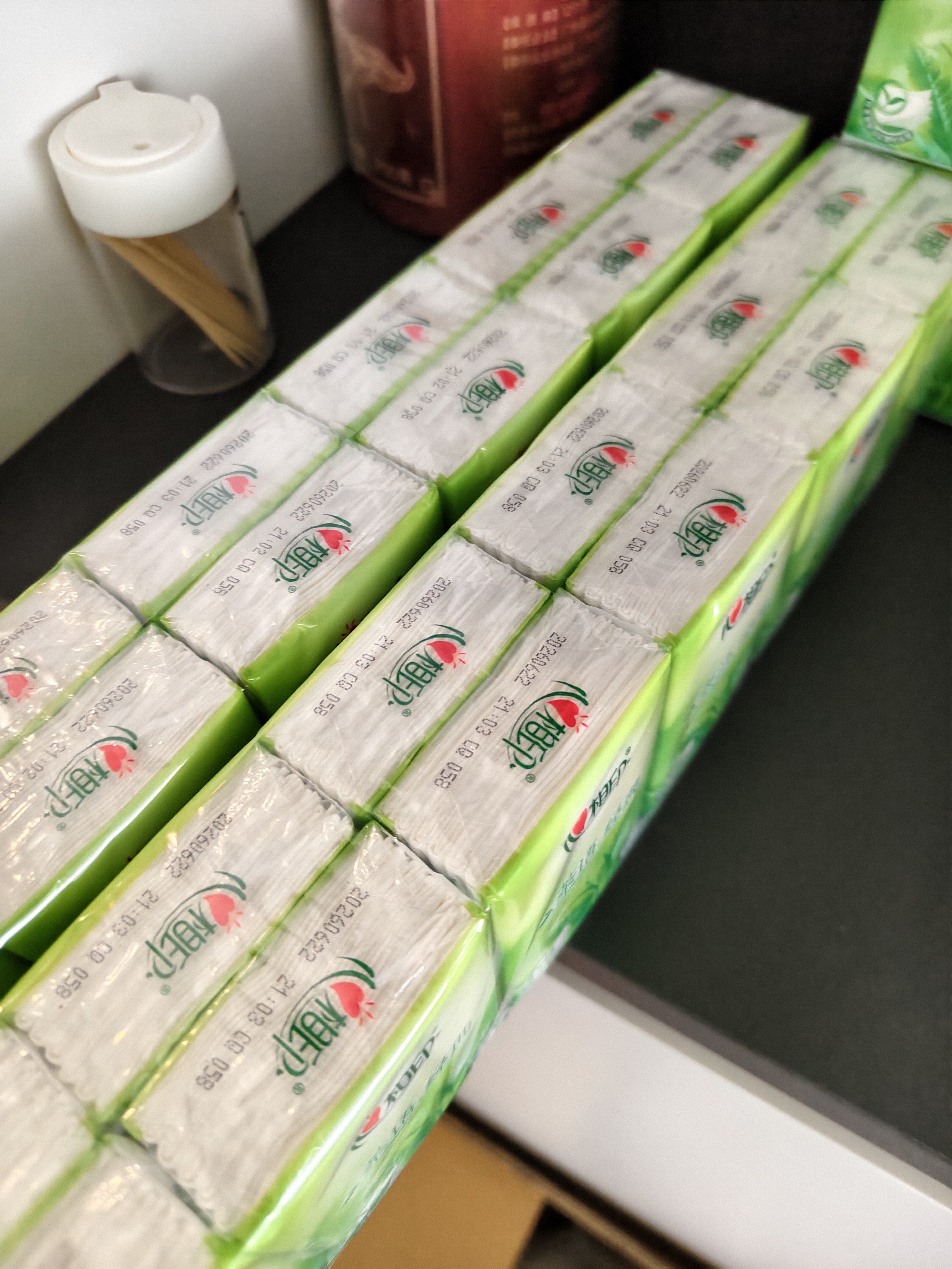 心相印【樊振东推荐】手帕纸茶语经典淡茶香 4层7片*72包纸巾整箱销售 实拍图