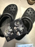 卡骆驰（CROCS）经典洞洞鞋轻便百搭女沙滩鞋包头拖鞋男鞋|10001 黑色-001(含智必星) 36 /37(220mm) 实拍图