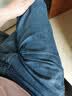 罗蒙（ROMON）男士牛仔裤男夏季商务休闲裤男弹力直筒男裤薄款深档直筒长裤高腰 深蓝+浅蓝【夏季】 冰丝款 33 【腰围2尺6建议135-145斤】 实拍图