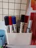 派通（Pentel ）白板记号笔 2mm直液式粗字圆头 可擦马克笔进口 MWL5M 黑色 实拍图