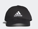 adidas经典舒适运动遮阳棒球帽子男女阿迪达斯官方 黑色/白   OSFM(男子) 实拍图