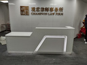CNGAGUOJJ公司烤漆前台桌接待台简约现代迎宾美容院收银台吧台办公室柜台  1.6米一键盘一抽屉 实拍图