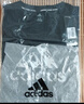 阿迪达斯（adidas）【特价清仓】夏季男女同款短袖男T恤跑步健身运动速干 黑白 XL 实拍图