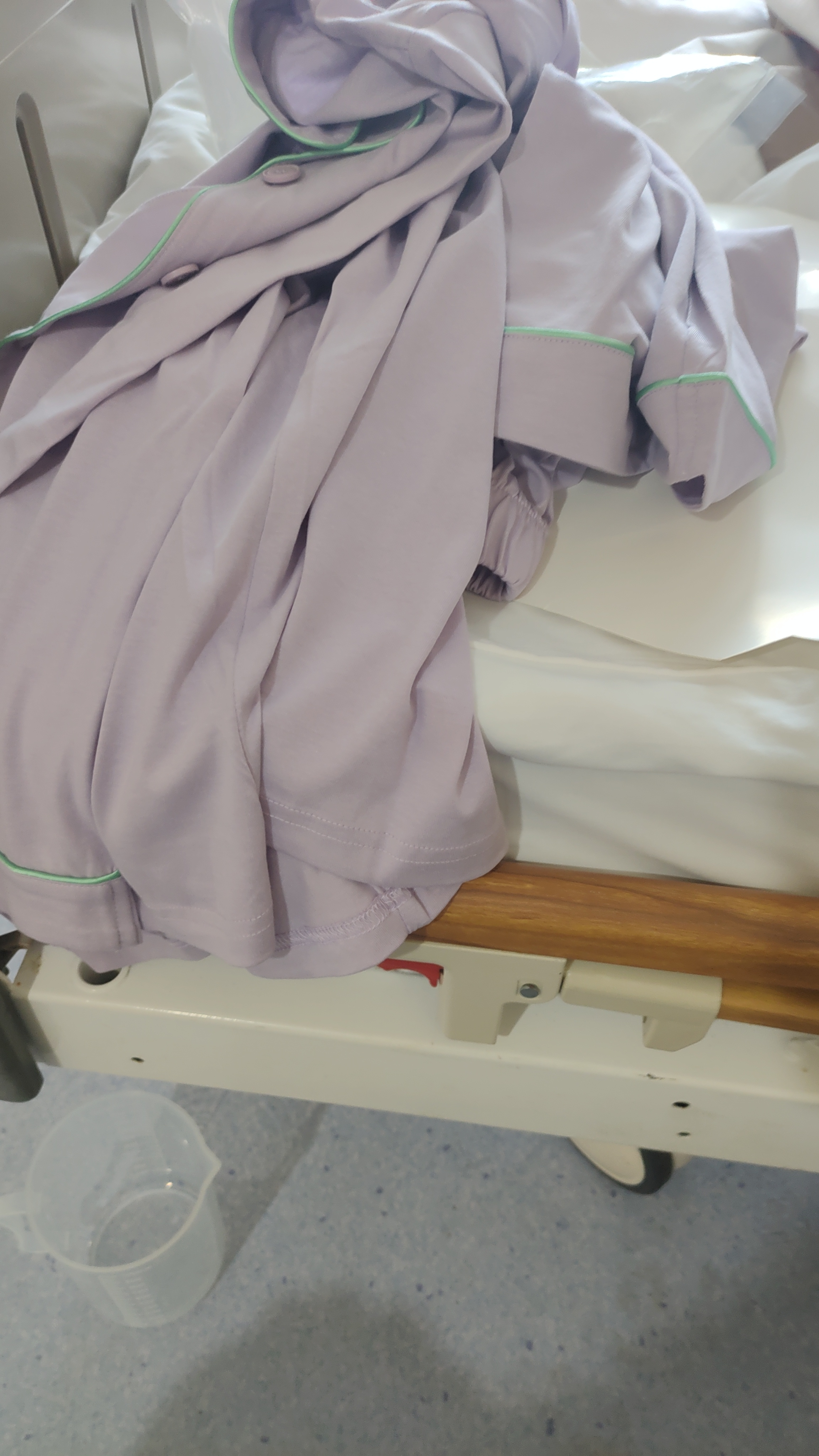 红豆居家睡衣女长袖纯棉春秋季透气翻领开衫女士睡衣家居服丁香紫 165/88A 实拍图