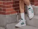 adidas ENTRAP美式校园风运动少年感复古篮球风板鞋男女阿迪达斯   白色/蓝色   40.5 实拍图