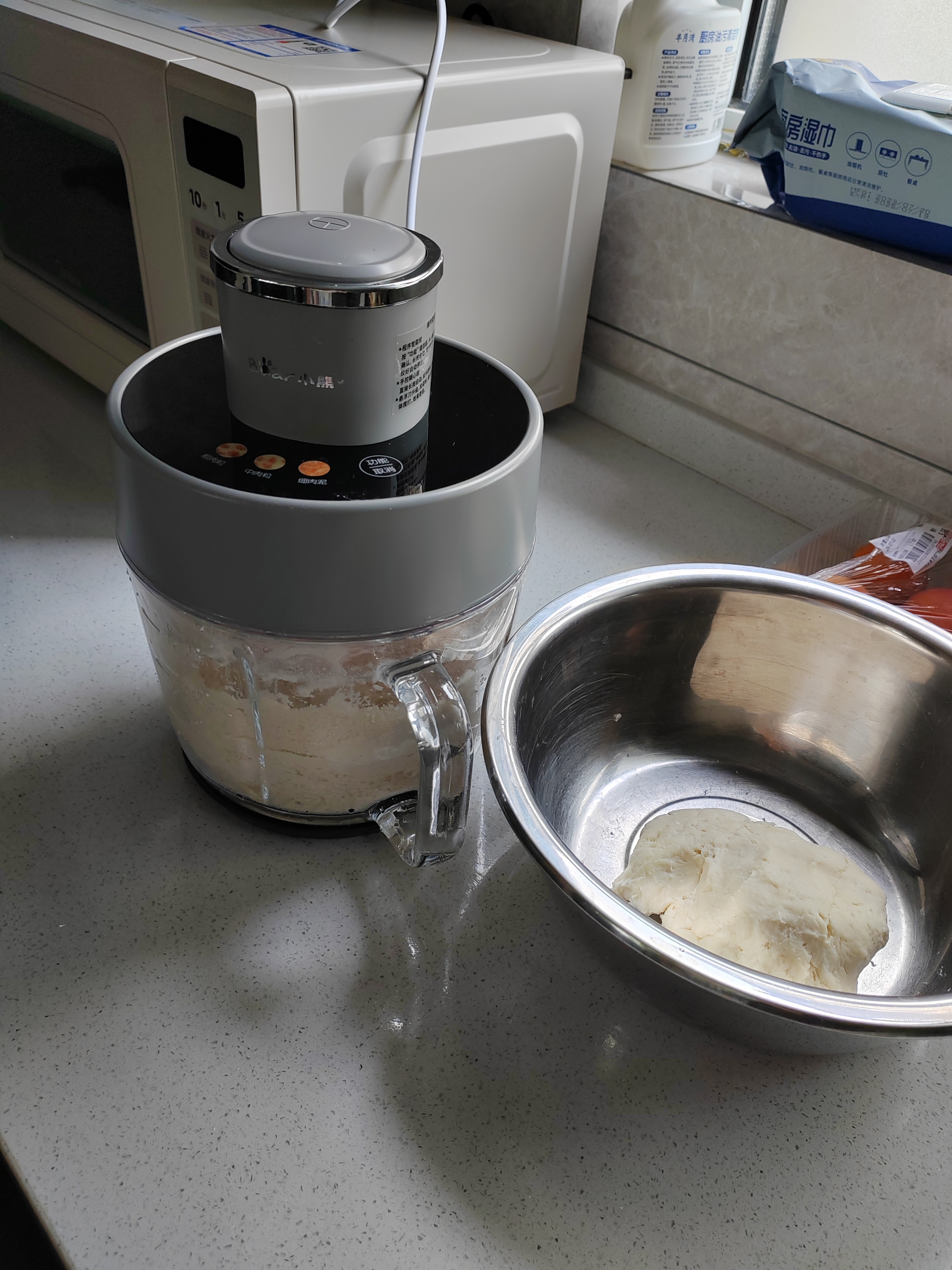 小熊（Bear）绞肉机家用 悬浮双刀绞馅机搅肉机碎肉机打蒜机 绞肉绞菜一体机2026新款家用QSJ-F03X2 实拍图