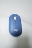 罗技（Logitech）LOGITECH PEBBLE 无线蓝牙鼠标 轻音鼠标 办公鹅卵石造型 轻薄便携 时尚小巧 品月蓝 实拍图