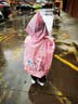 京东京造 儿童雨衣带大书包位男童女童女孩加长全身学生雨披 粉色xl 实拍图
