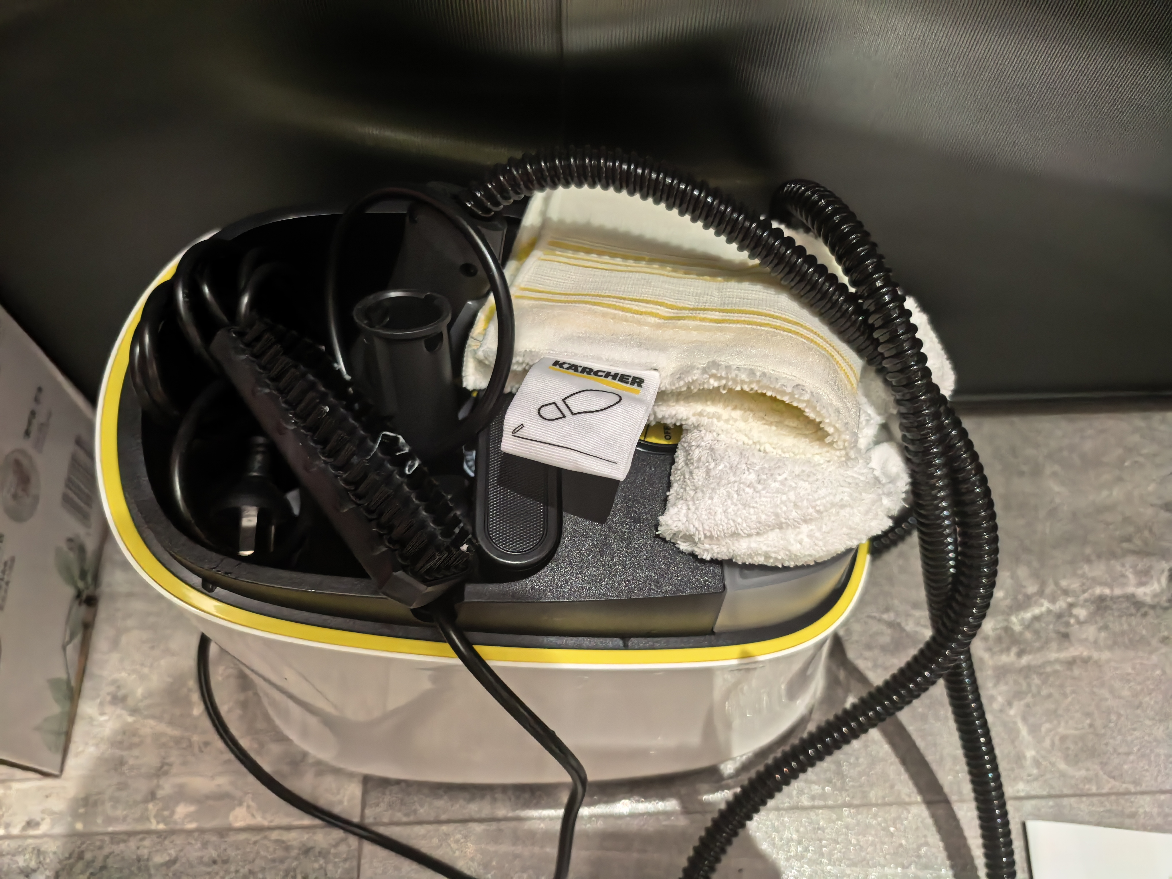 KARCHER德国卡赫 蒸汽拖把家用高温蒸汽清洁机厨房油烟机全屋清洁洗地机温度显示杀菌除螨SC5D 实拍图