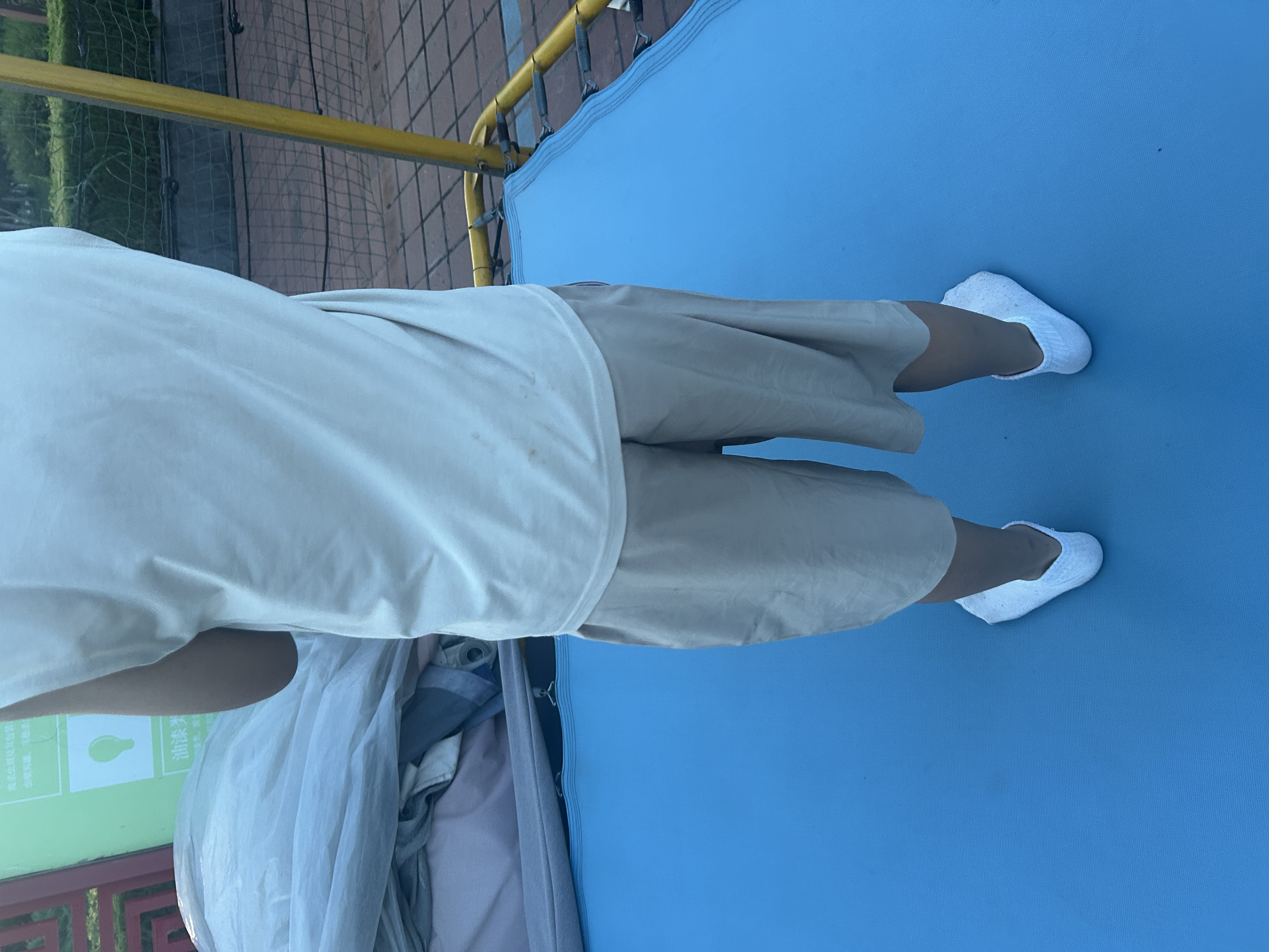 361°童装 儿童短裤夏季男女童运动弹力透气梭织五分裤 草160 实拍图