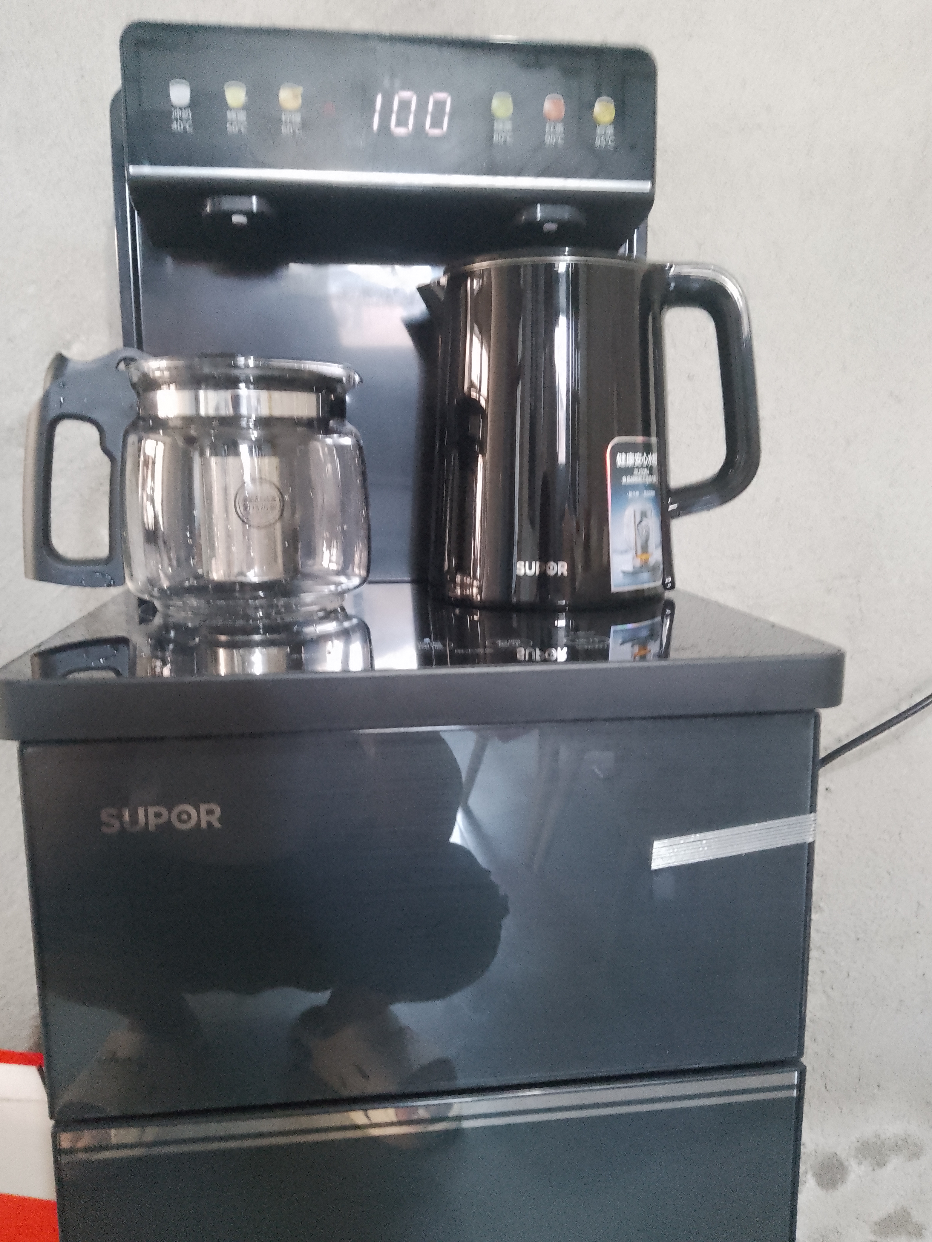 苏泊尔茶吧机家用高端客厅用茶吧柜饮水机一体机 下置水桶全自动立式烧水壶办公电热水壶智能SW-CBJ27 实拍图