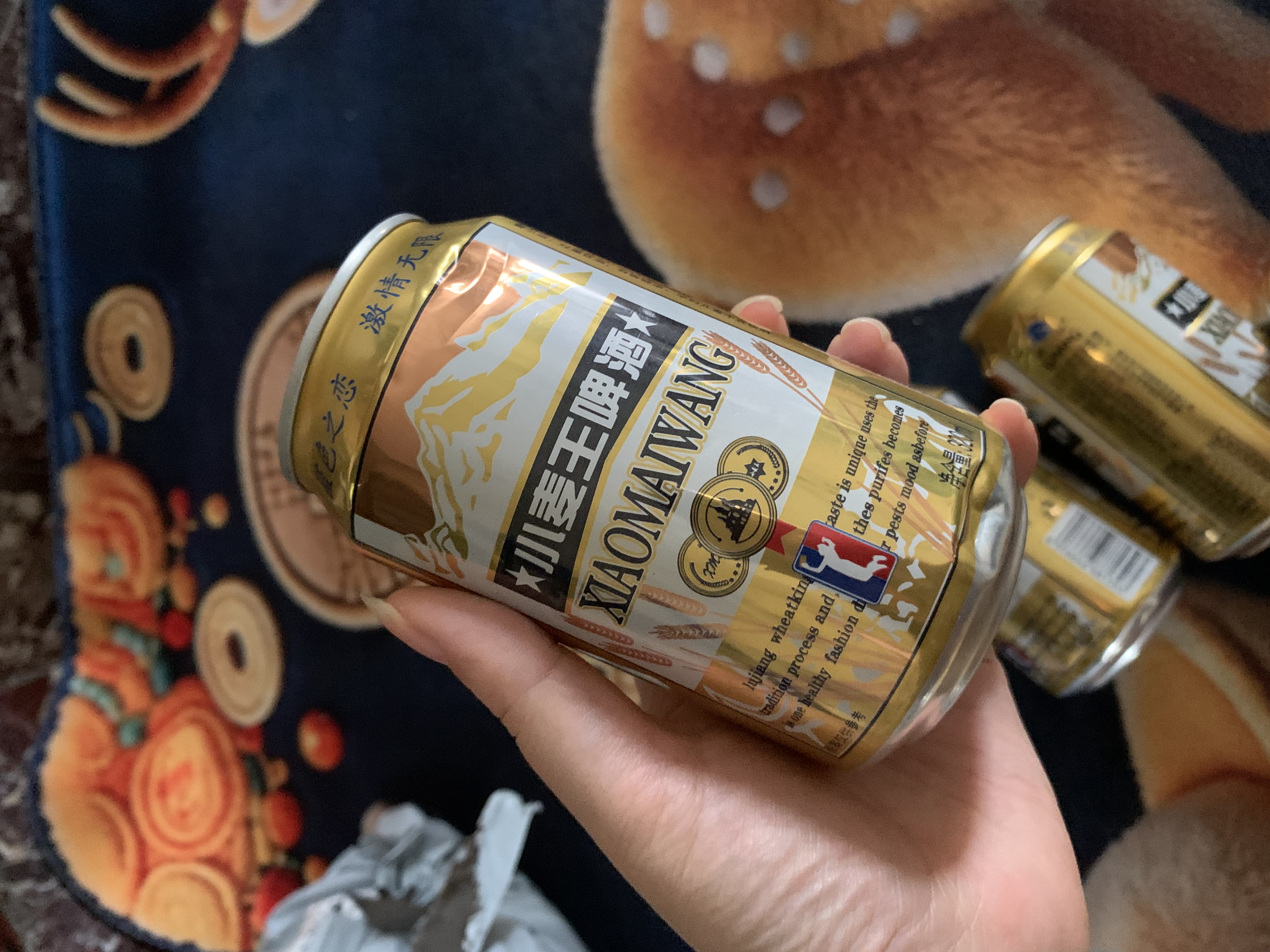 小麦王啤酒哈尔滨风味啤酒易拉罐装啤酒整箱装新日期 320mL 1罐 试饮装 实拍图