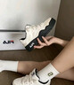 FILA 斐乐官方女鞋ROSETTA摩登板鞋春斑斓鞋运动鞋休闲鞋 奶白/杏仁奶白-GA 40 实拍图