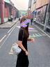 芭比（Barbie）双肩包女士2026新款菱格链条大学生旅行游书包生日礼物七夕情人节 实拍图