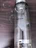 希诺抗菌玻璃杯双层防烫办公车载水杯男高档泡茶杯子XN-9607KT 410ml 实拍图