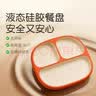 世喜婴儿餐盘分格带吸盘 宝宝训练弯弯辅食勺学吃饭叉子 儿童餐具套装 实拍图