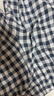 MUJI[自营限定款]男士无侧缝 双层纱织睡衣 纯棉家居服 藏青色格纹 XL 实拍图